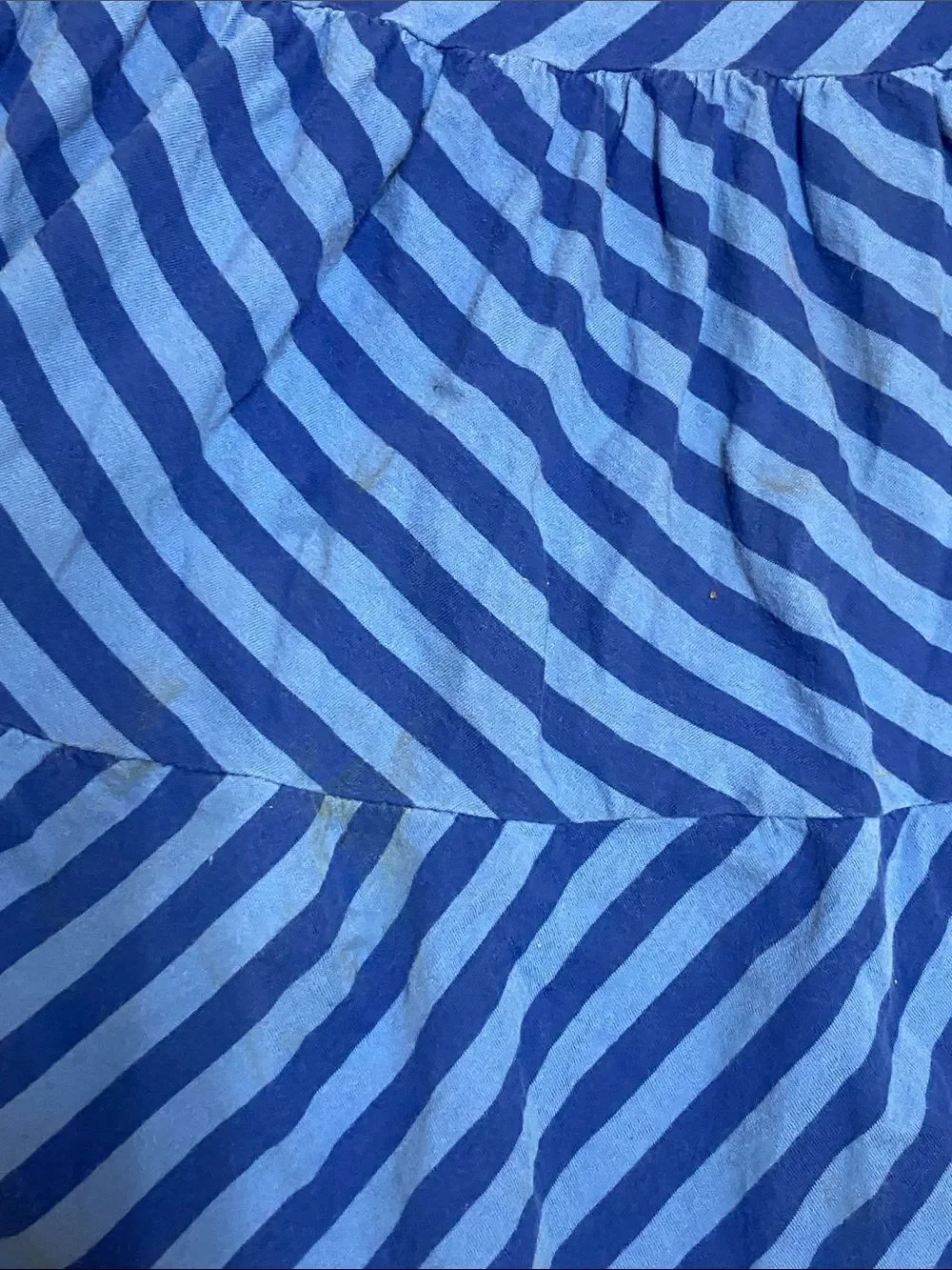 10/$50 Xhilaration 💯% Cotton Blue Striped Tiered Sundress Size L